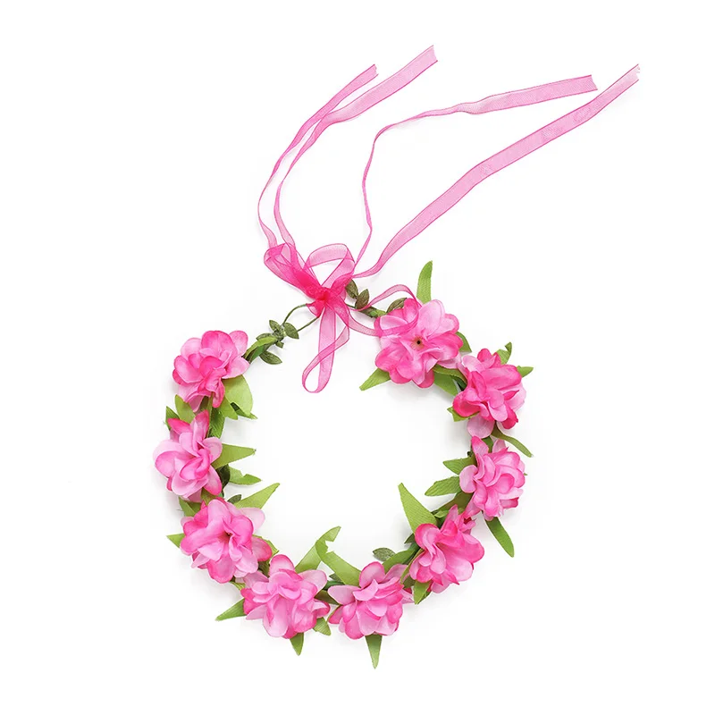 YOFEEL Girls Cloth Flower Wedding Pageant Festival Birhtday Party Hair Accessories Floral Hoop Headwear Kids Moana Fairy Garland | Детская