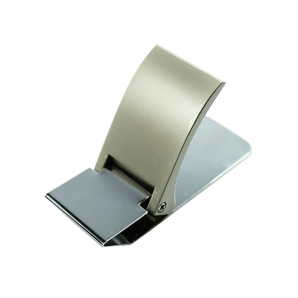 Новый Кошелек тонкий двусторонний зажим для денег из нержавеющей стали