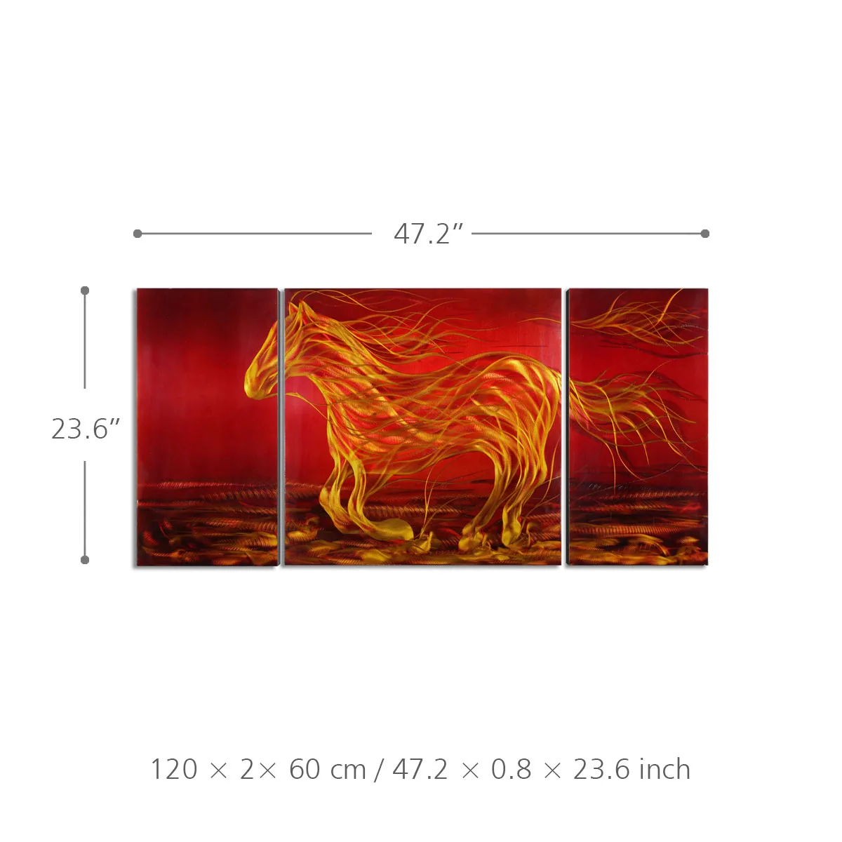 Tooarts бегущая лошадь картина современная искусство на стену животное