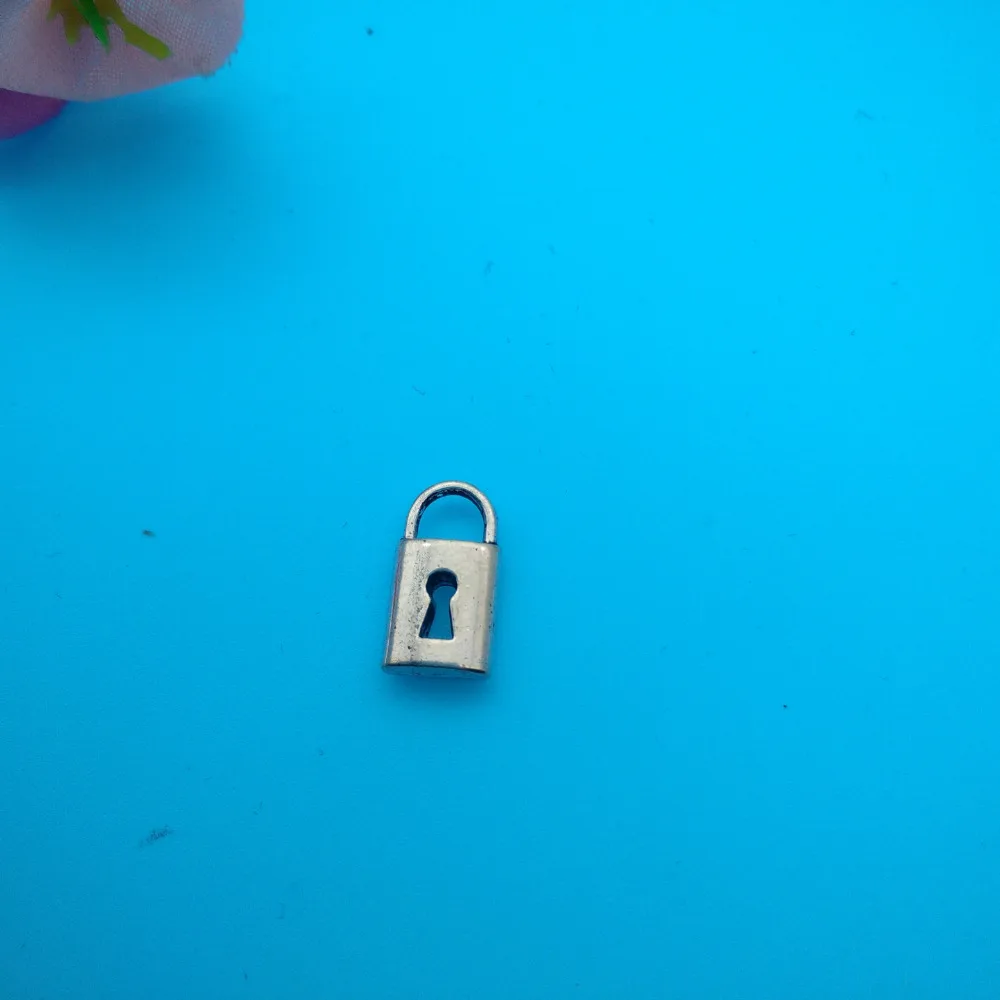 Винтажные серебряные Смешанные 8 видов Подвески с замком сердце бабочка замок