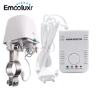 Система сигнализации утечки воды с автозапорным клапаном DN15 DN20 и чувствительным датчиком воды