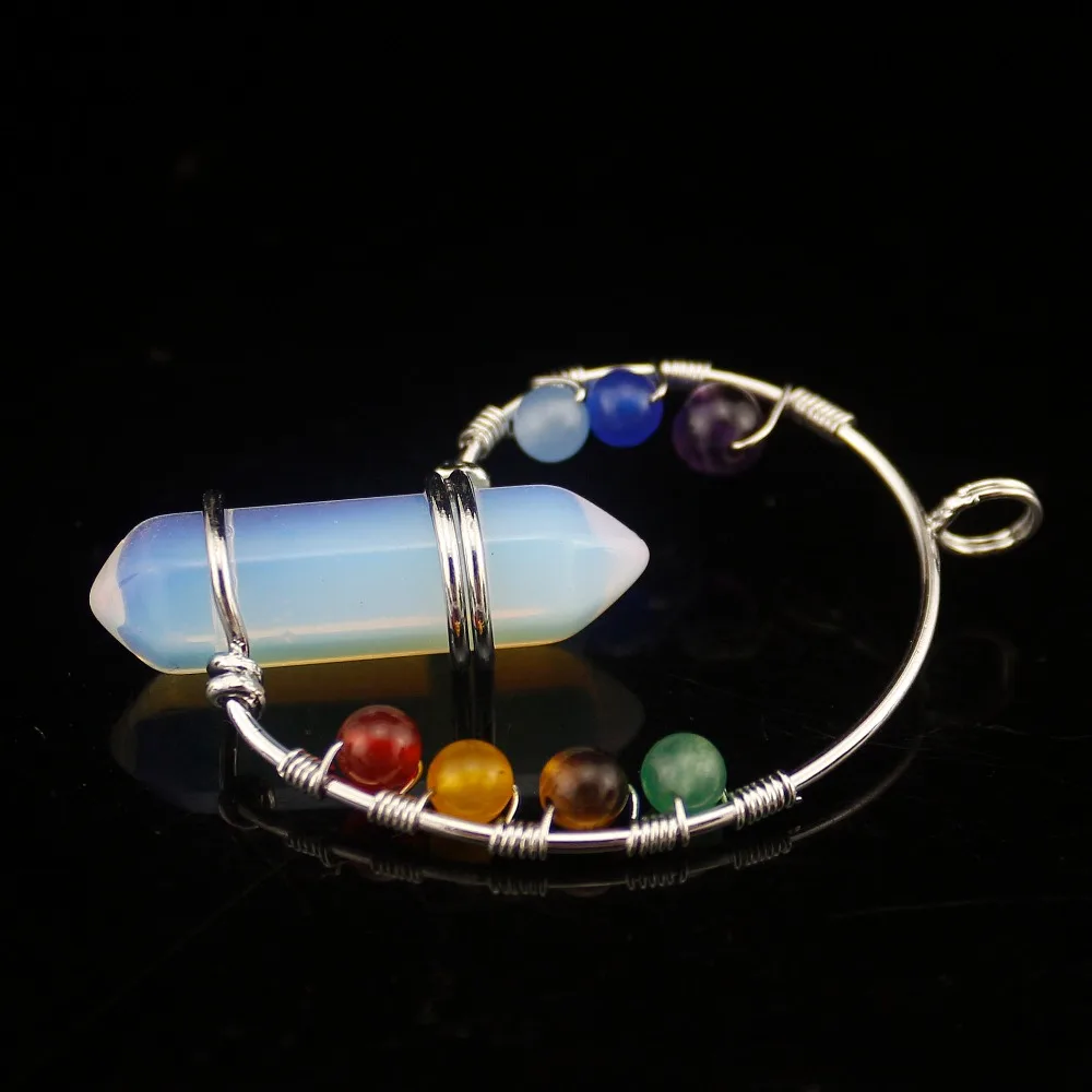 Восстанавливающий кулон Reiki для медитации Real Natural Stone 7 Подвески чакры