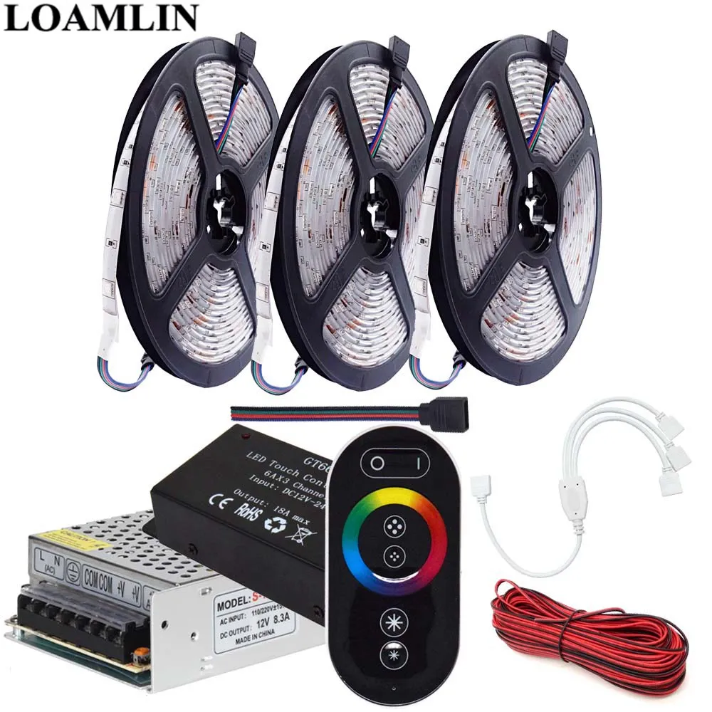 5 ~ 20 м SMD5050 RGB светодиодная полоса освещения 30 светодиодов/м CT666 светодиодный