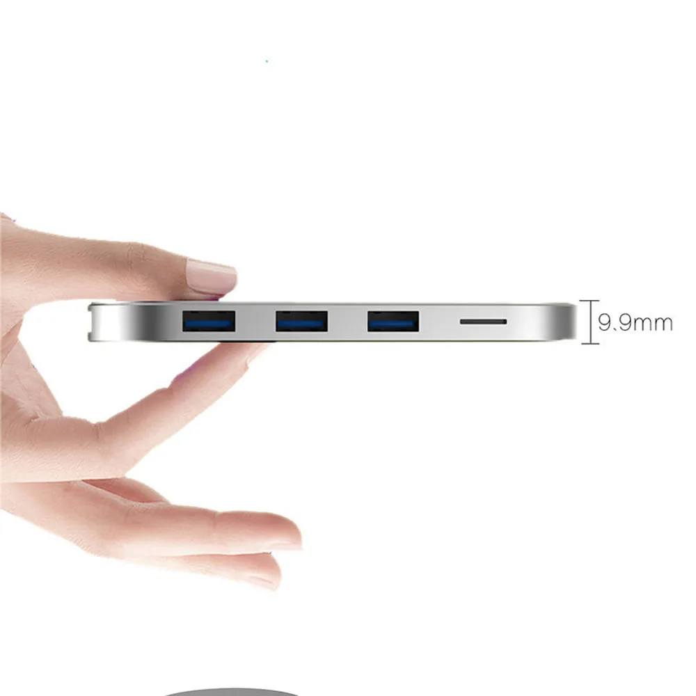 USB C концентратор 7 в 1 usb type с SD/TF/устройство считывания SF карт + 3 0|Адаптеры Type-C| |
