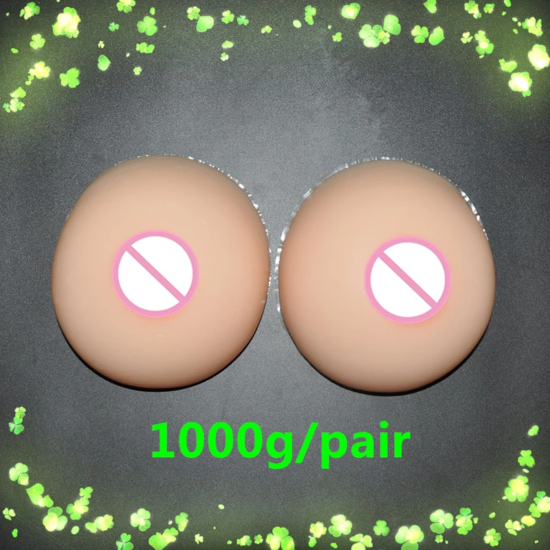 

1000g/pair Fake Boobs False Breasts For Men Crossdresser Drag Queen Shemale Transgender Artificial Breast Silicone Breast Forms