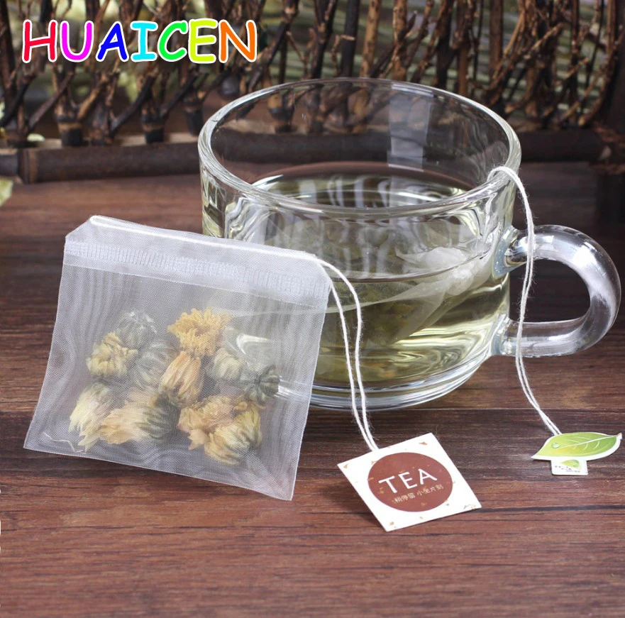 20 шт./лот пустые нейлоновые пакетики для чая с фильтром со шнурком|bags with|bag with