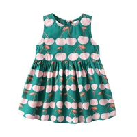 dfxd toddler clothes 2018 new arrival summer korean baby girl sleeveless print a line party princess dress fashion girl dress