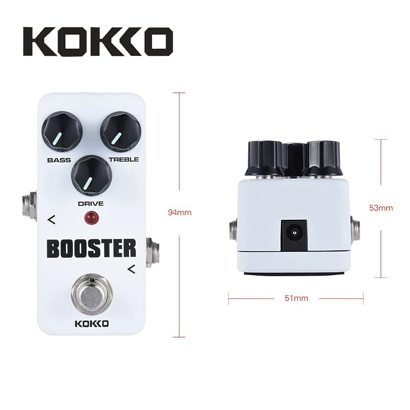 Кокко FBS2 мини усилитель педаль Портативный 2-полосный гитара с эквалайзером