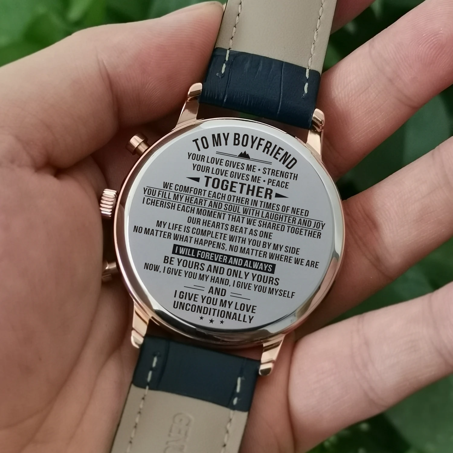 K4700-1 для моего бойфренда Роскошные водонепроницаемые часы с гравировкой спортивные мужские часы наручные часы военные подарки на день рождения