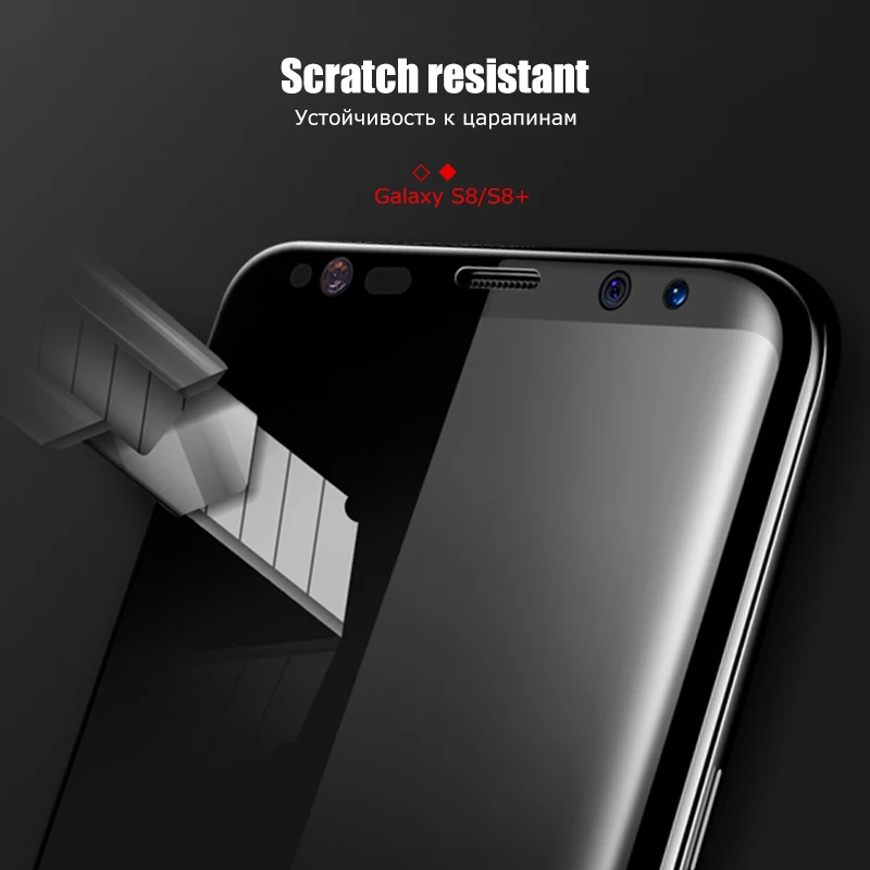 Защитная пленка для экрана Samsung Galaxy S9 S8 Plus S10 закаленное стекло с полным покрытием