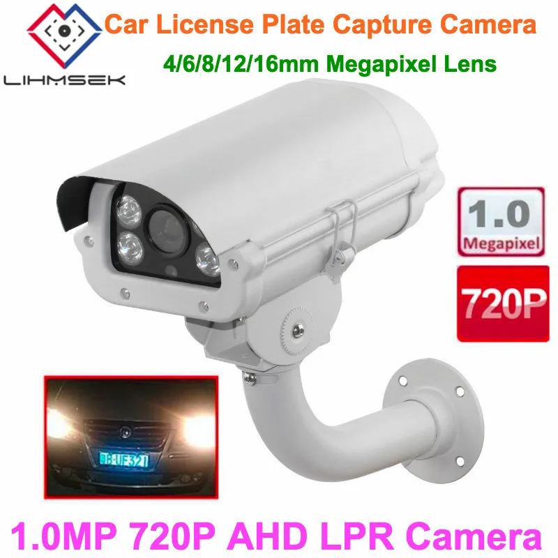 Lihmsek 1.0MP 720 P Водонепроницаемая вывеска в виде надписи на автомобильном номере распознавание лицензии ANPR AHD LPR камера для входа/упаковки/шоссе