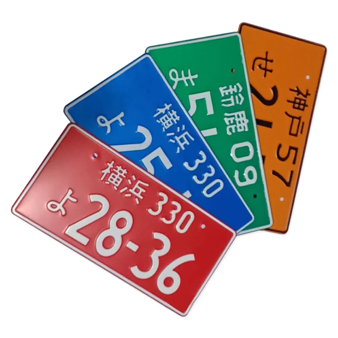 Универсальный автомобильный мотоцикл японский номерной знак Алюминиевая бирка