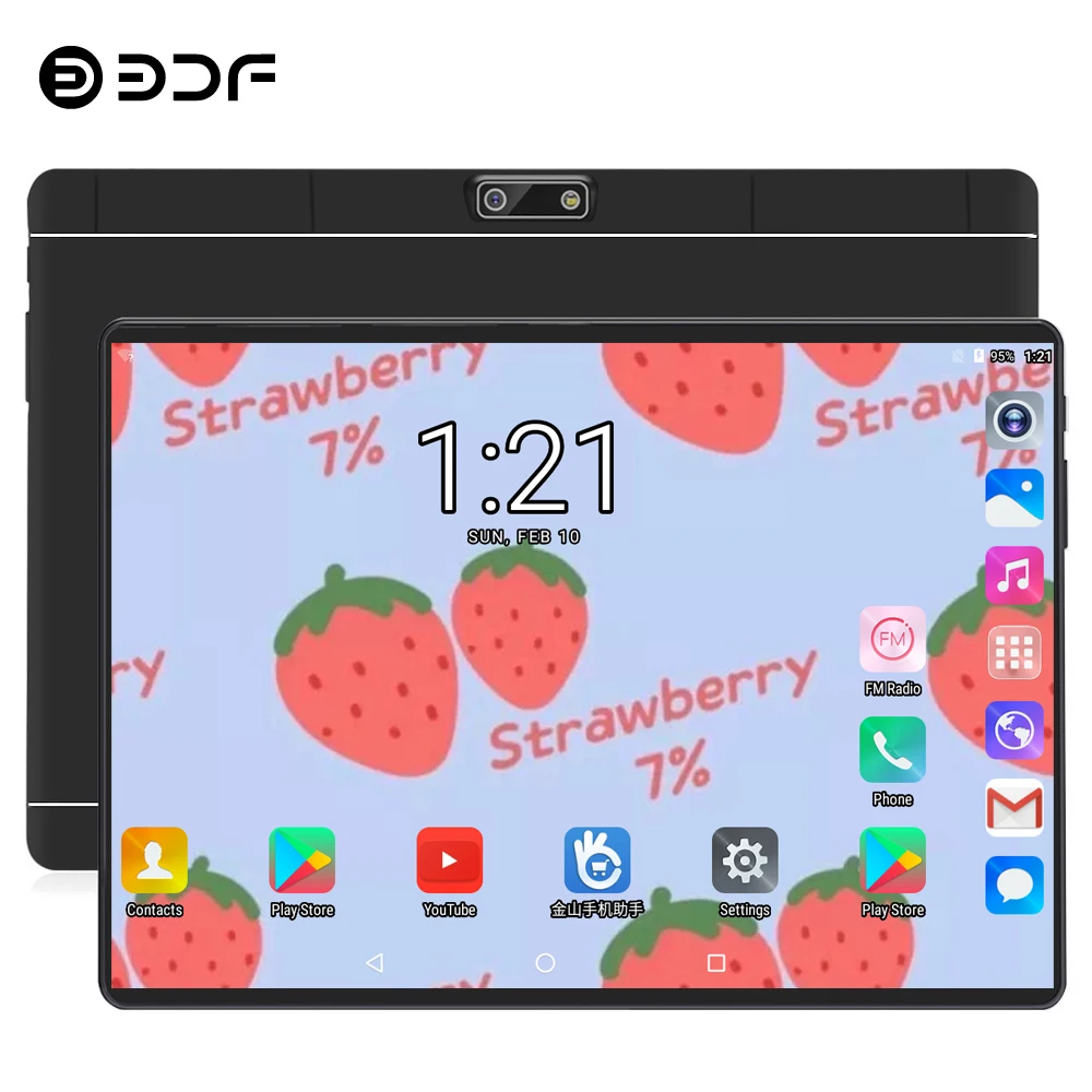 BDF Google Play Android 7 0 10 дюймовый планшетный ПК с восьмиядерным процессором ОЗУ 4 Гб ПЗУ