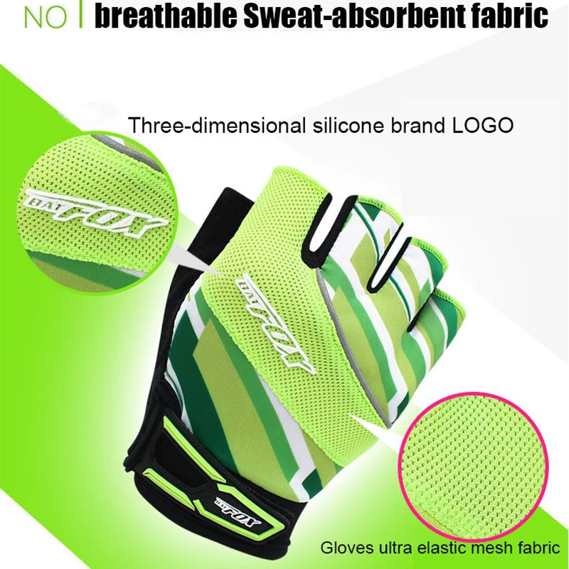 BATFOX 2017 Популярные летние велосипедные перчатки унисекс из лайкры с