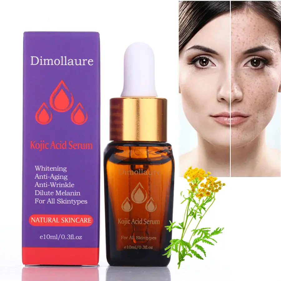 kojic acid Dimollaure Fullerene 24K Золотая сыворотка kojic кислота сыворотка с гиалуроновой кислотой шесть сыворотка с пептидами против старения морщин увлажняющая - Вес нетто: kojic acid