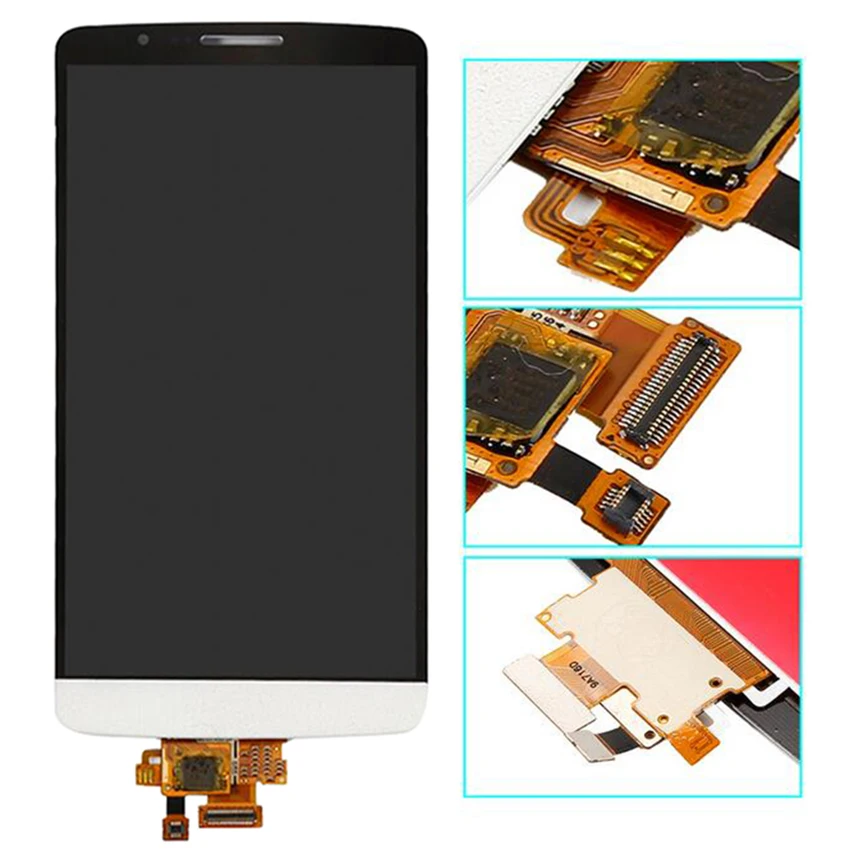 Протестированный экран для LG G3 5 &quotlcd сенсорный дигитайзер сборка Lg D855 D850 D851 D858