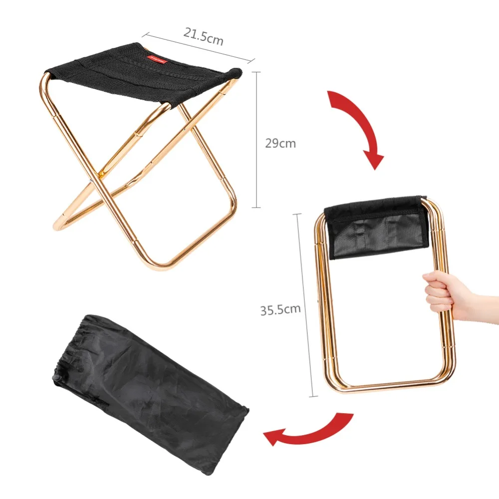 Легкий открытый рыбалка стул Портативный складной рюкзак Кемпинг ткань Оксфорд