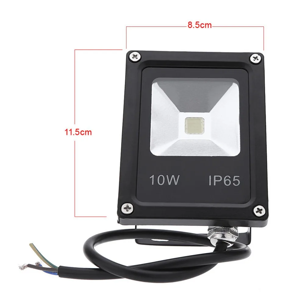 Ultrathin 10W flood light for outdoor 85-265V LED Floodlight IP65 Waterproof garden lamp RGB spotlight reflector project | Освещение