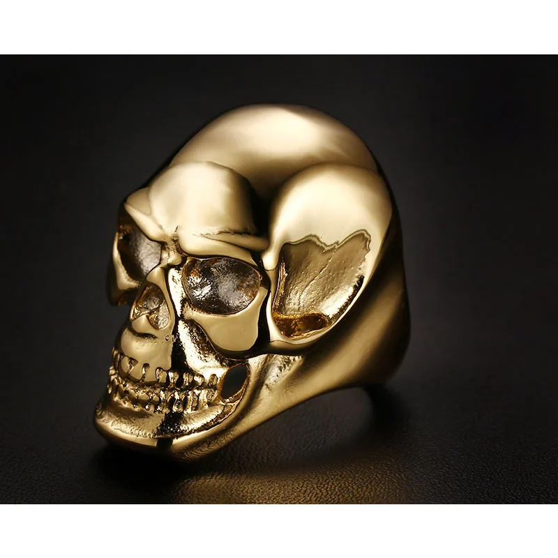 Vnox Big Skull Rings for Men Punk Rock Male Boy Ring Halloween Party Hip-hop Ceremony Jewelry | Украшения и аксессуары