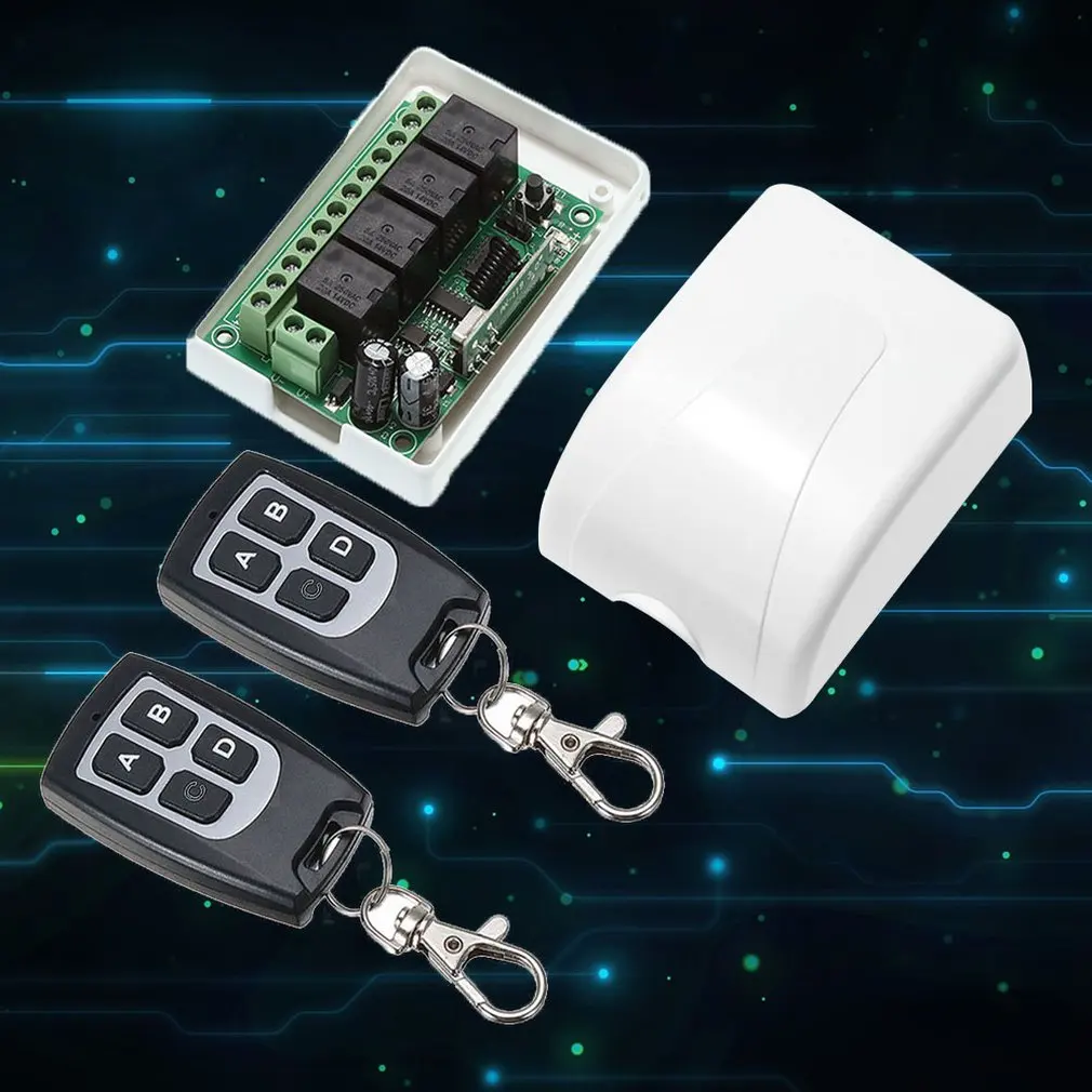Беспроводной модуль каналов обучения 12 В 4 приемника переключателей и 2