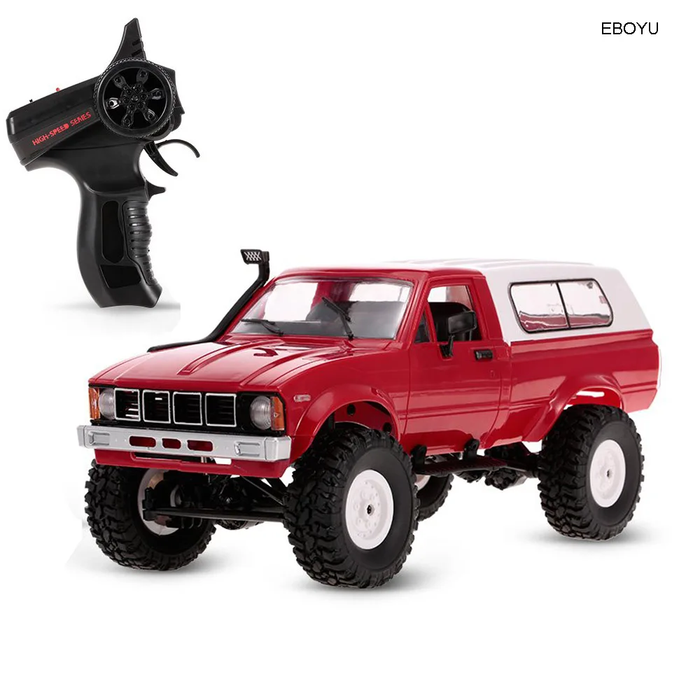 EBOYU WPL C24 1:16 2 4 ГГц 4WD RC автомобиль с фарой дистанционного управления гусеничный
