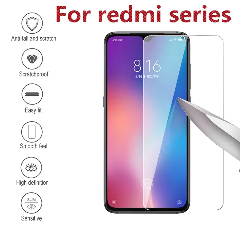 Закаленное стекло для Xiaomi Redmi 6A 5A 4 4X 4A 5Plus Note 5 6 Pro защита экрана полное покрытие на