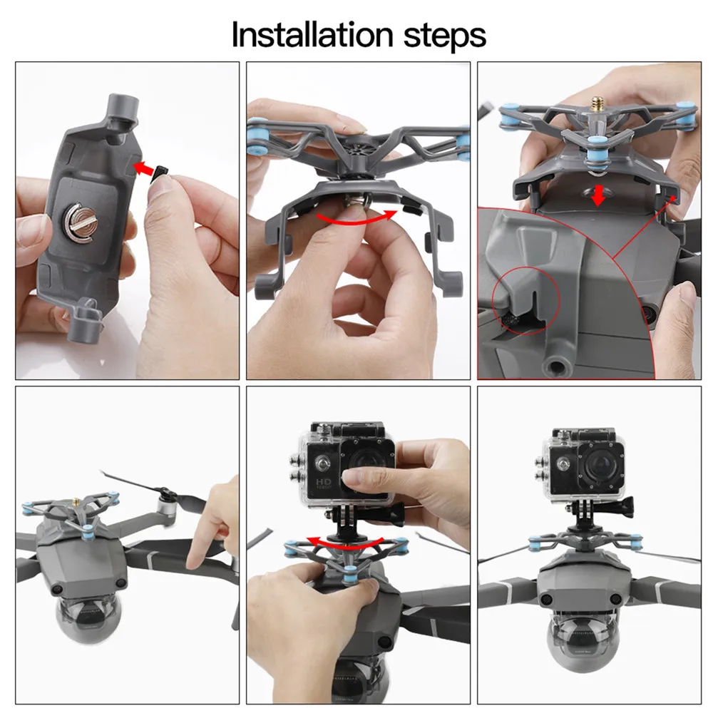 Для DJI Mavic Pro 2 Камера адаптер держателя для Gopro стабилизатор с креплением
