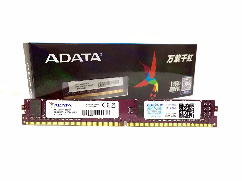 ADATA PC ddr4 ram 8 ГБ 4 ГБ 16 ГБ 2666 МГц или 2400 МГц DIMM настольная память поддержка материнской платы PC4 4G 8G 16G 2666 2400 МГц