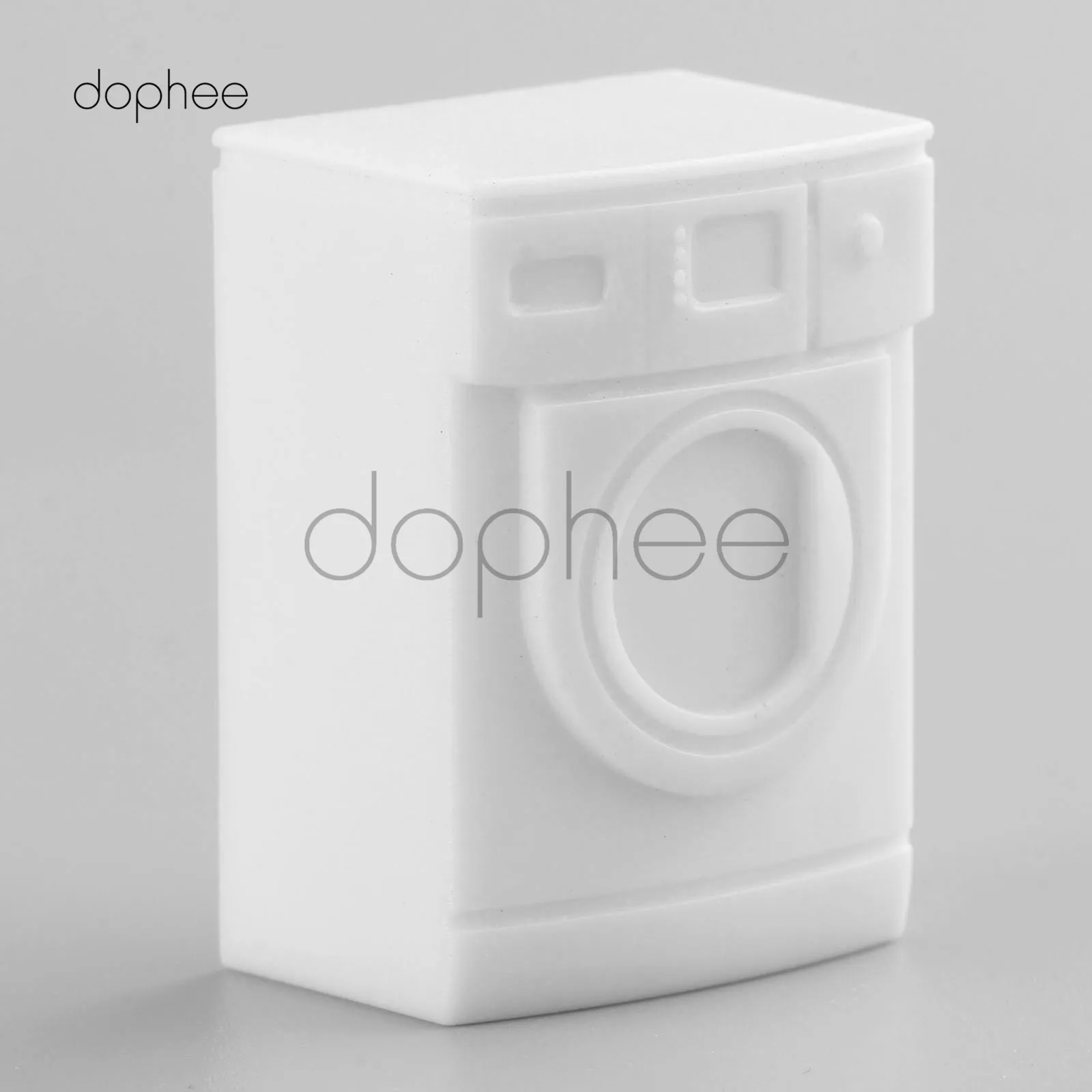 Dophee 10 шт. белая пластиковая стиральная машина модельные весы 1:25 70 мм настольная