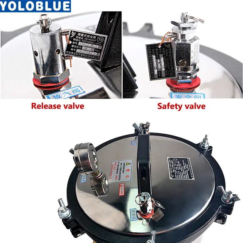 18л 220В портативный стерилизатор высокого давления из нержавеющей