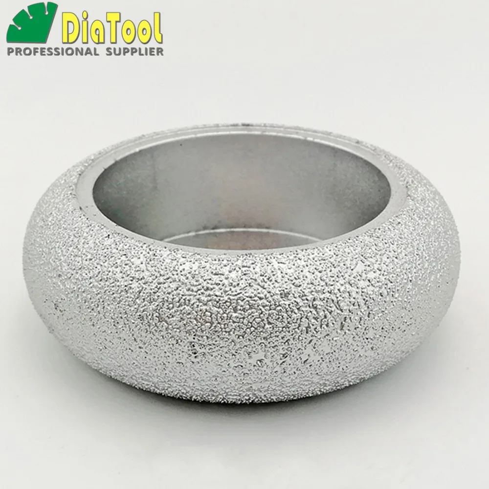 Diatool#4 Dia75mmX25mm ВАКУУМНОЙ ПАЙКИ DIAMOND выпуклых профиль колеса, колеса для камня Искусственный камень ceremics Стекло, бетон