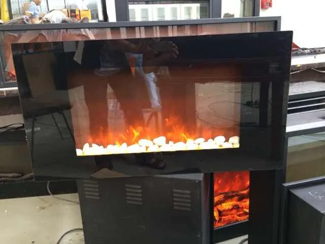 Галька/кристалл для замены друг друга Электрический светодиодный камин с