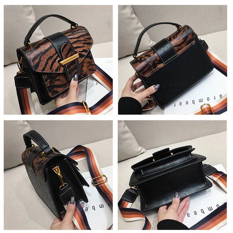 Роскошные женские сумки в стиле ретро с рисунком зебры дизайнерские