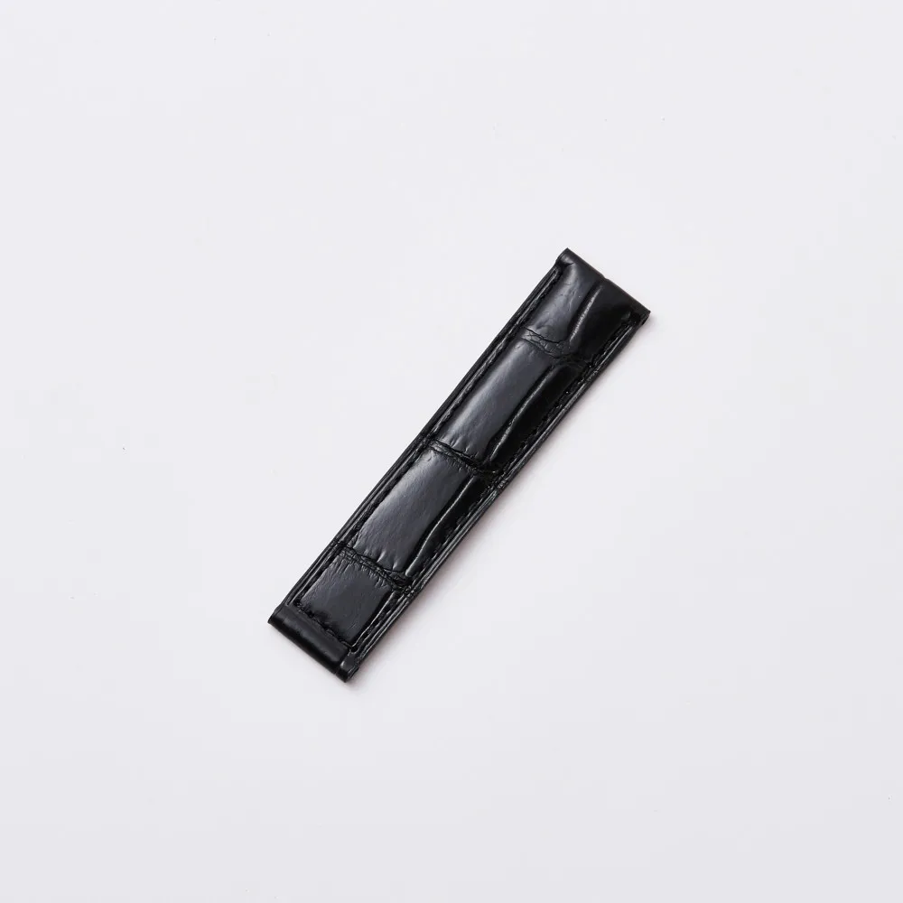 Plus strap 19 20 22mm Men Real Crocodile Skin Watch band for conventionWatches Strap Replacement Wristband Women Belt no Buckle | Наручные