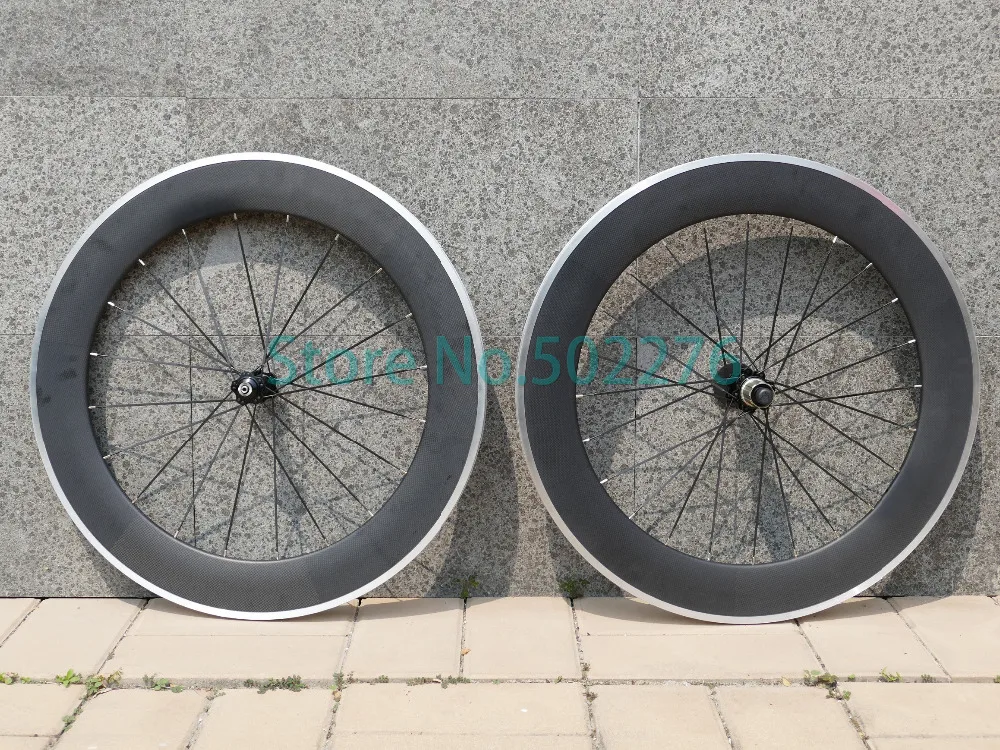 80 мм клинчерная колесная пара из сплава side 3k UD углеродная Матовая Глянцевая