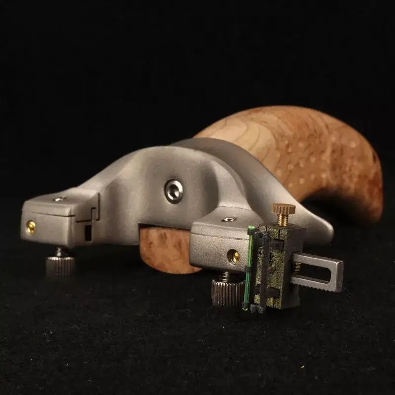 Рогатка охотничья из нержавеющей стали с деревянной ручкой и плоской резиновой