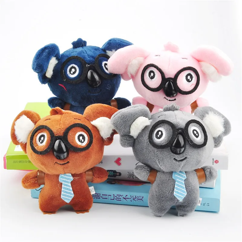 Милые плюшевые игрушки Koala маленькие Мультяшные очки кулоны сумка для ключей