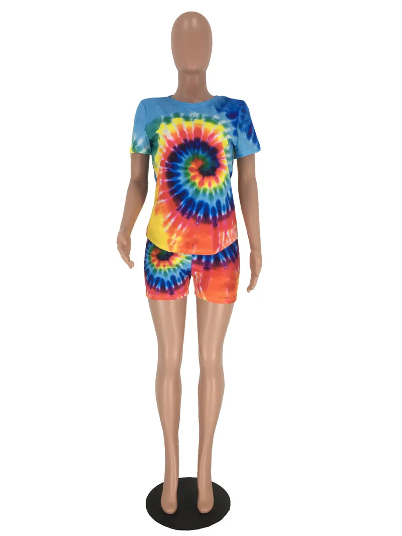 Женский спортивный костюм с цветочным принтом Adogirl повседневный комплект из двух