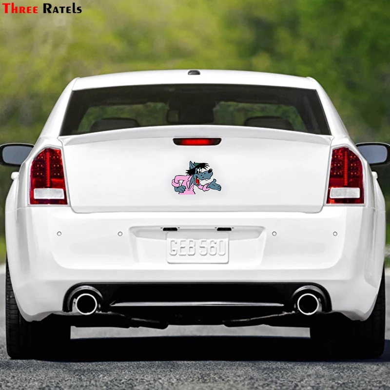 Three Ratels LCS415# 15x10.3см Мультфильм animacartoon ну погоди полноцветные наклейки на авто