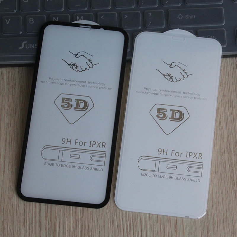 Защитное стекло 5D для iPhone 11 Pro Max X XS XR | Мобильные телефоны и аксессуары