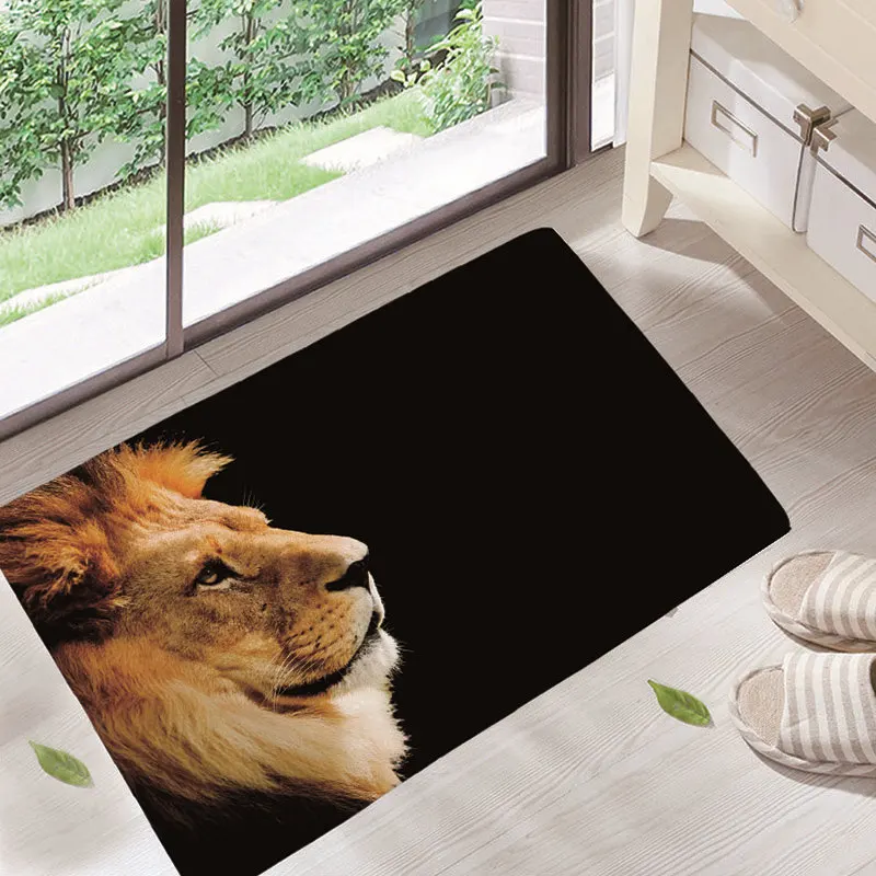 Модный коврик с изображением животных для гостиной Придверный тигра