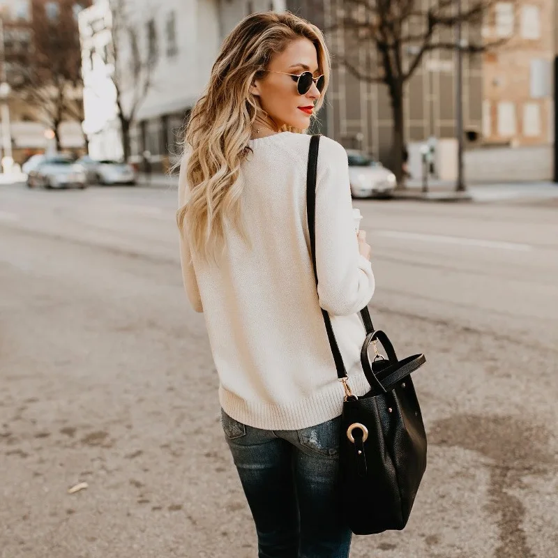 Female sweater 2022 knitwear street heart pattern women sweaters autumn winter warm tops coat pullovers outwear | Женская одежда