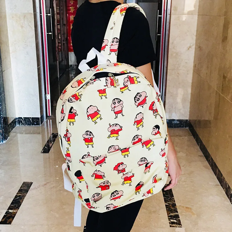 IVYYE Crayon Shin-chan, парусиновые рюкзаки, рюкзаки, мультяшный Школьный рюкзак, повседневные студенческие сумки, дорожный ранец, унисекс, Новинка