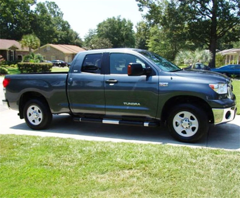 Новое поступление, Беговая панель для Марка Toyota Tacoma TUNDRA 2011-, боковые ступенчатые педали, отличный алюминиевый сплав+ ABS