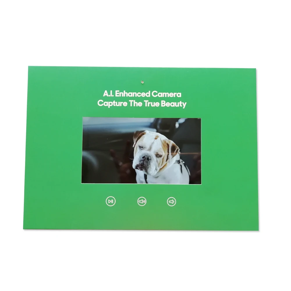 Flat video Brochure 7inch lcd pamphlet Card for Digital Advertising Player Screen booklet Commercial display sell well | Электроника