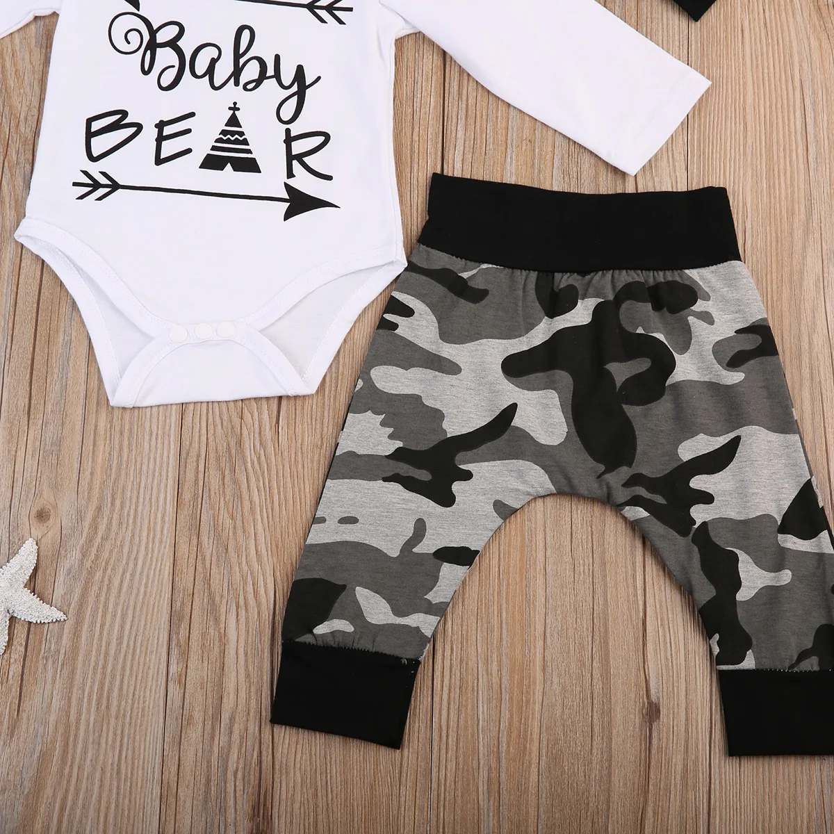 Теплые осенние комплекты одежды из 3 предметов для малышей Детский комбинезон