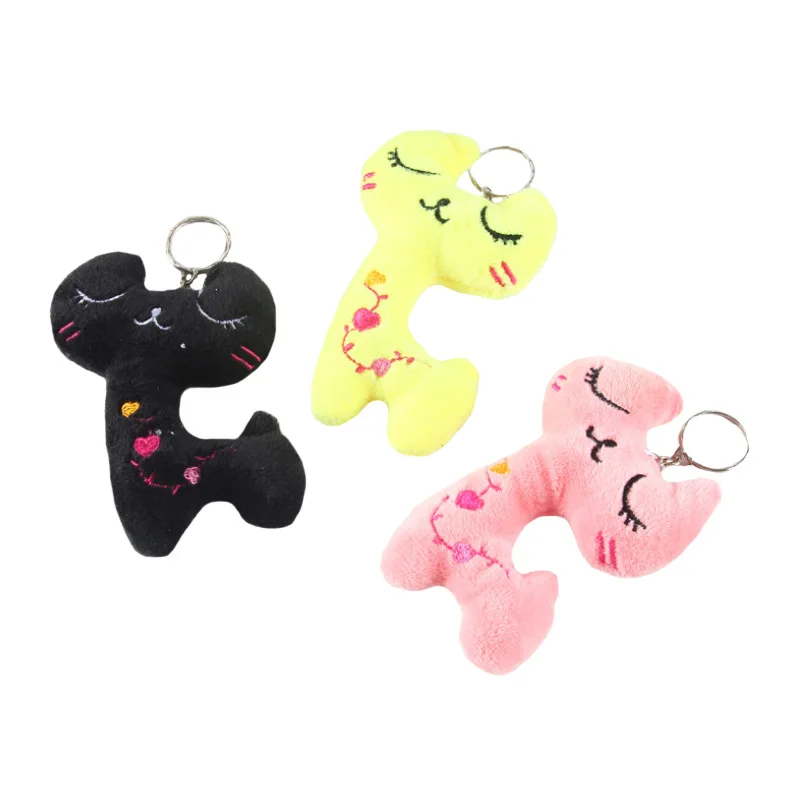 Брелок ключей для сумки шармы чучело плюшевый игрушечная кошка подвеска брелок