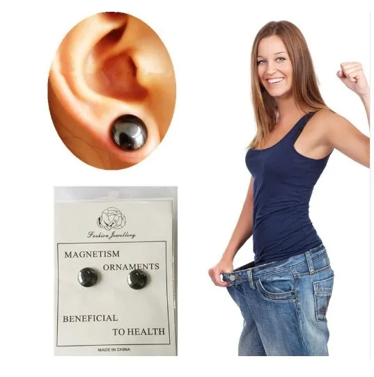 Magnetic Slimming Earrings Lose Weight Health Bio Therapy Magnet In Ear Eyesight Patch | Красота и здоровье