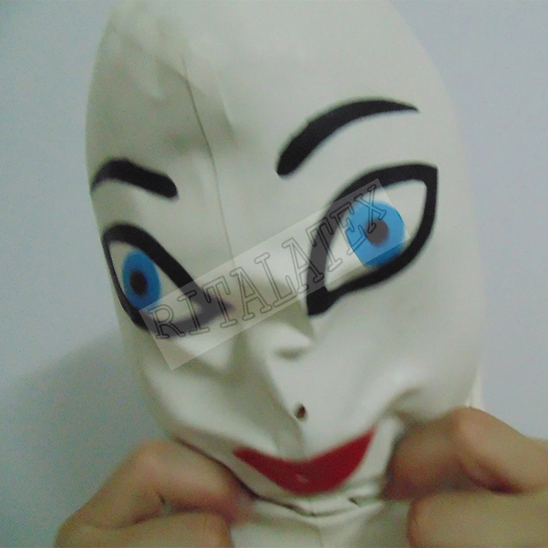 Горячие Продажи Латекс Капот Кукла Резина Латекса Фетиш Голову Капюшон С ноздрю