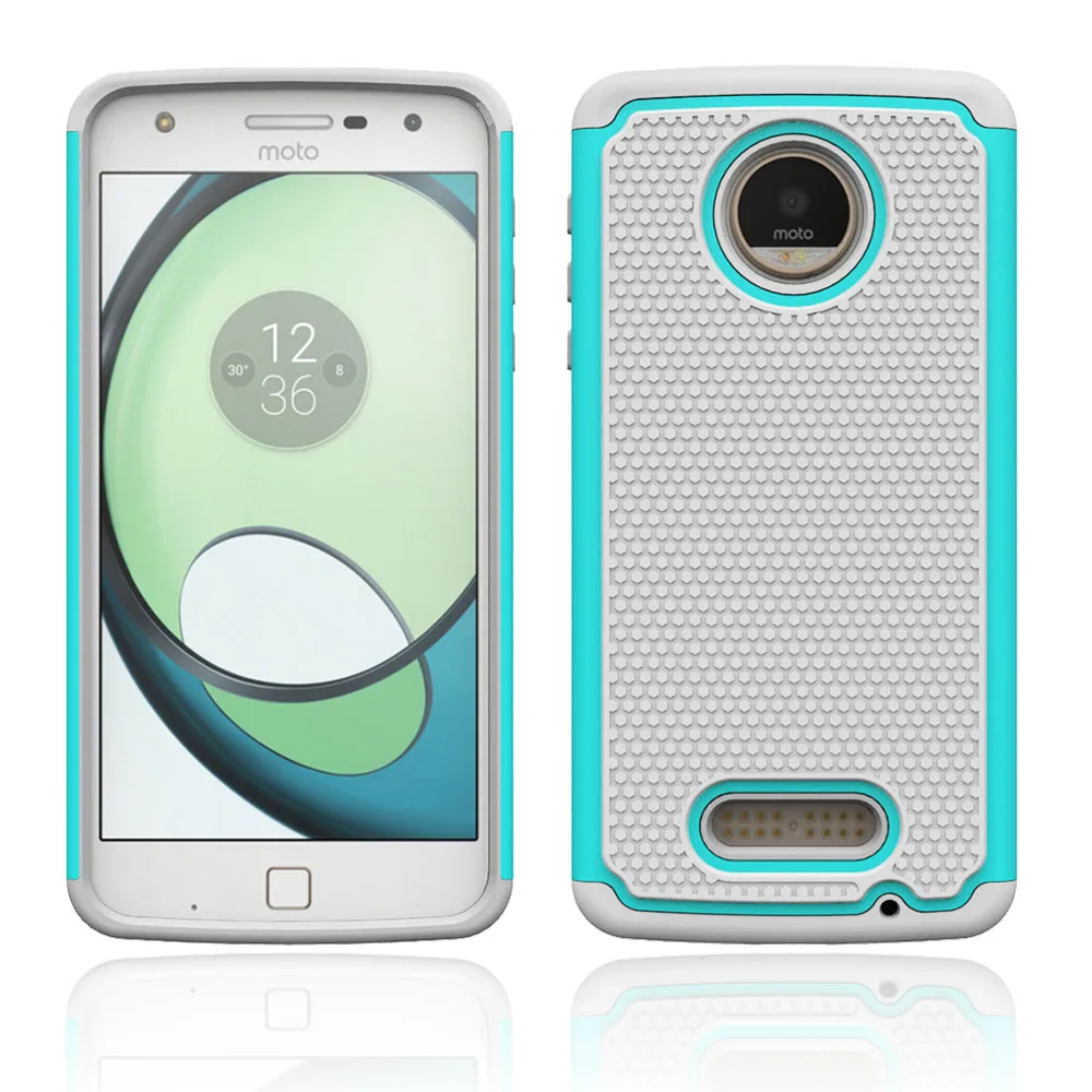 Для Motorola Moto Z Play Armor чехол Гибридный Прочный противоударный для телефона